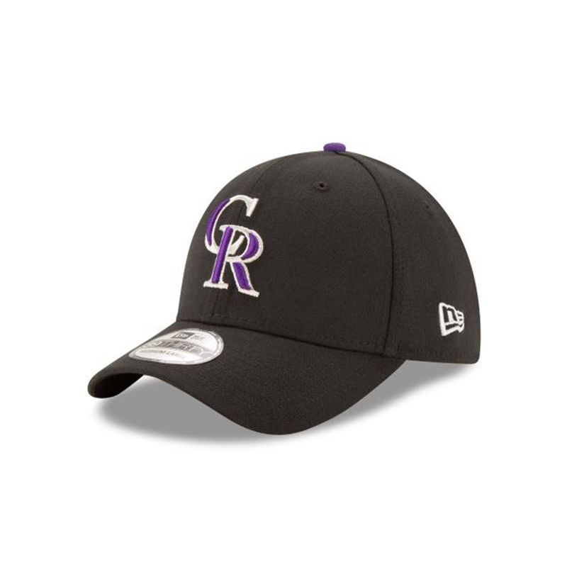 MLB Colorado Rockies Team Classic 39Thirty Stretch Fit (JCF2247) - Black New Era Caps